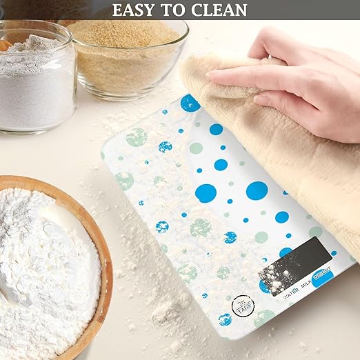 Food Scale Kitchen Scale Food Scales Digital Weight Grams and Ounces Small Electronic Food Scale for Baking Cooking Polka Dots