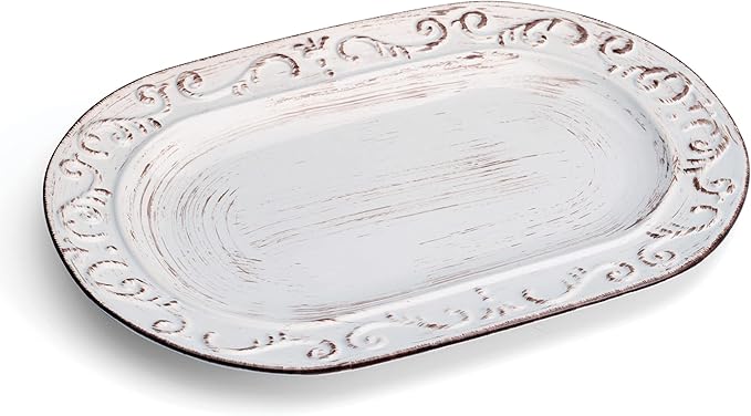 Pfaltzgraff Trellis Serving Platter, 13.75 inch, White
