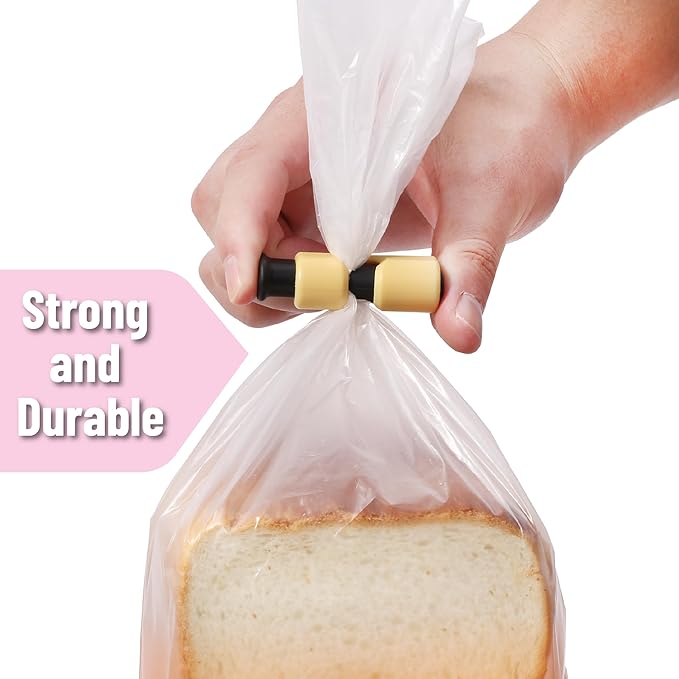 Mr. Pen- Squeeze and Lock Bread Bag Clips, 6 Pack, Squeeze and Lock Bread Clips, Bag Clips for Food Storage, Snack Clips for Food Packages, Food Clips for Bags, Plastic Bag Clip, Food Bag Clips