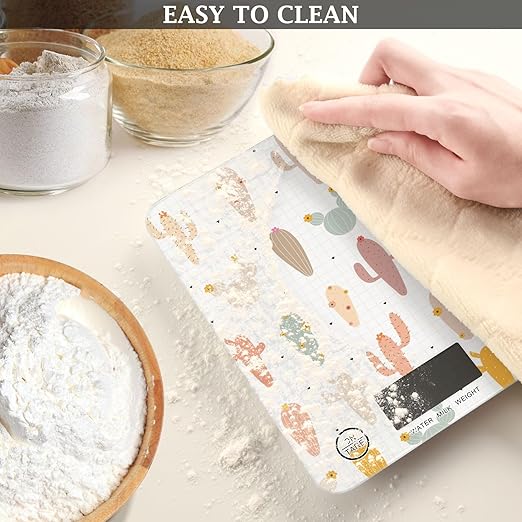 Food Scale Kitchen Scale Food Scales Digital Weight Grams and Ounces Small Electronic Food Scale for Baking Cooking Cactus
