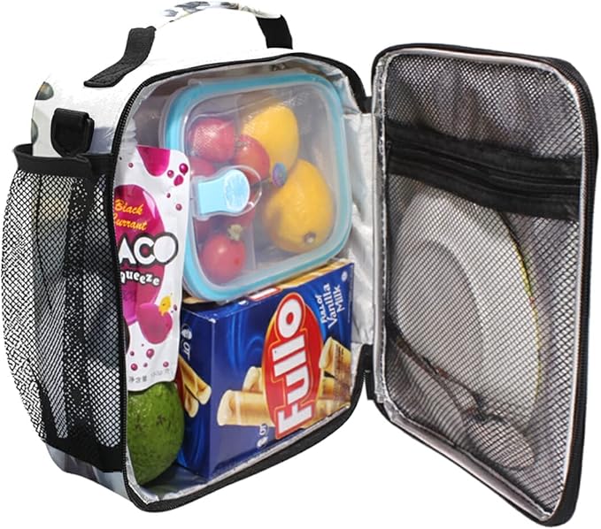Pfrewn Dog Lunch Box for Kids Puppy Husky Insulated Lunch Bag Cute Animals Pet Stones Relax Reusable Cooler Meal Prep Bags Lunch Tote with Shoulder Strap for Boys Girls School Office Adult