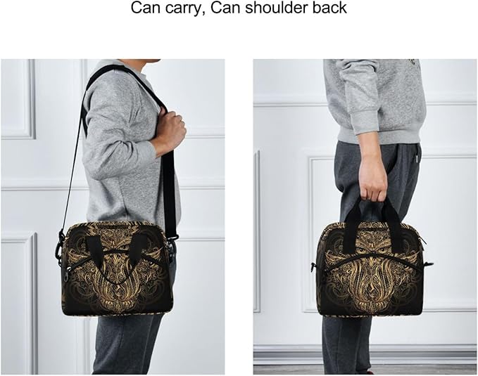 Mascot Owl Insulated Lunch Bag Reusable Lunch Tote Bag Cooler Bag for Women Men Adult Lunch Box with Adjustable Shoulder Strap Leakproof Lunch Bag for Work Picnic Camping