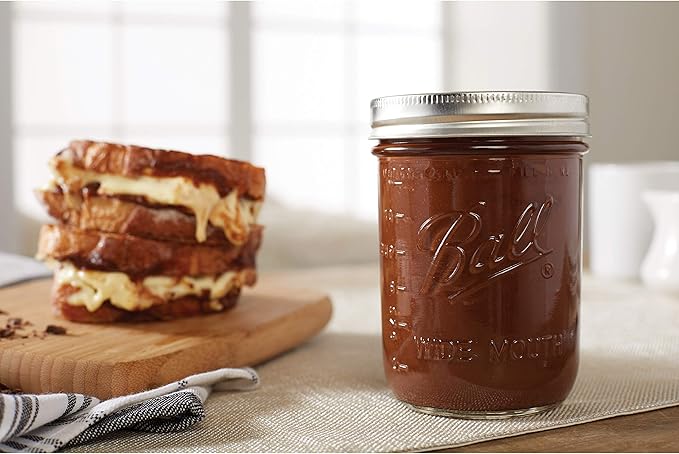 Ball Wide Mouth Glass Mason Jars with Lids and Bands, Used for Canning, Pickling, Juice, Jam, Jelly, Pint Size 16 Ounce (Pack of 3)