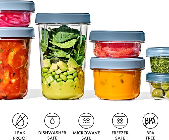 OXO Good Grips Twist & Stack Container – 32 oz – 2 Pack