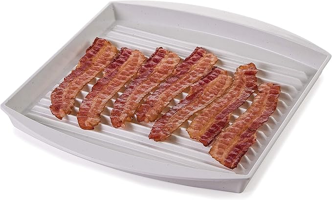 Progressive International Prep Solutions Microwavable Bacon Grill, White, 1 Piece