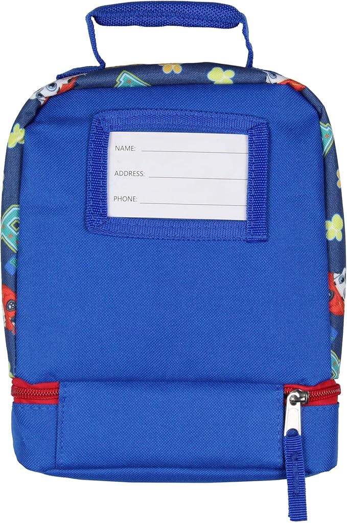 Paw Patrol Lunch Box Skye Rubble Chase Marshall Insulated Dual Compartment Kids Lunch Bag Tote