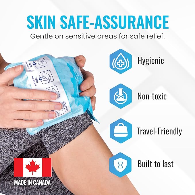 ICEWRAPS 4x7 Instant Cold Pack - Bulk Box of 50 | Cold Compress Instant Ice Pack for Emergency | Disposable Ice Packs for Injuries | Instant Breakable Ice Packs for First Aid and Sports