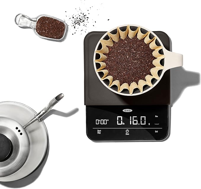 OXO BREW 6 Lb. Precision Coffee Scale with Timer, Black