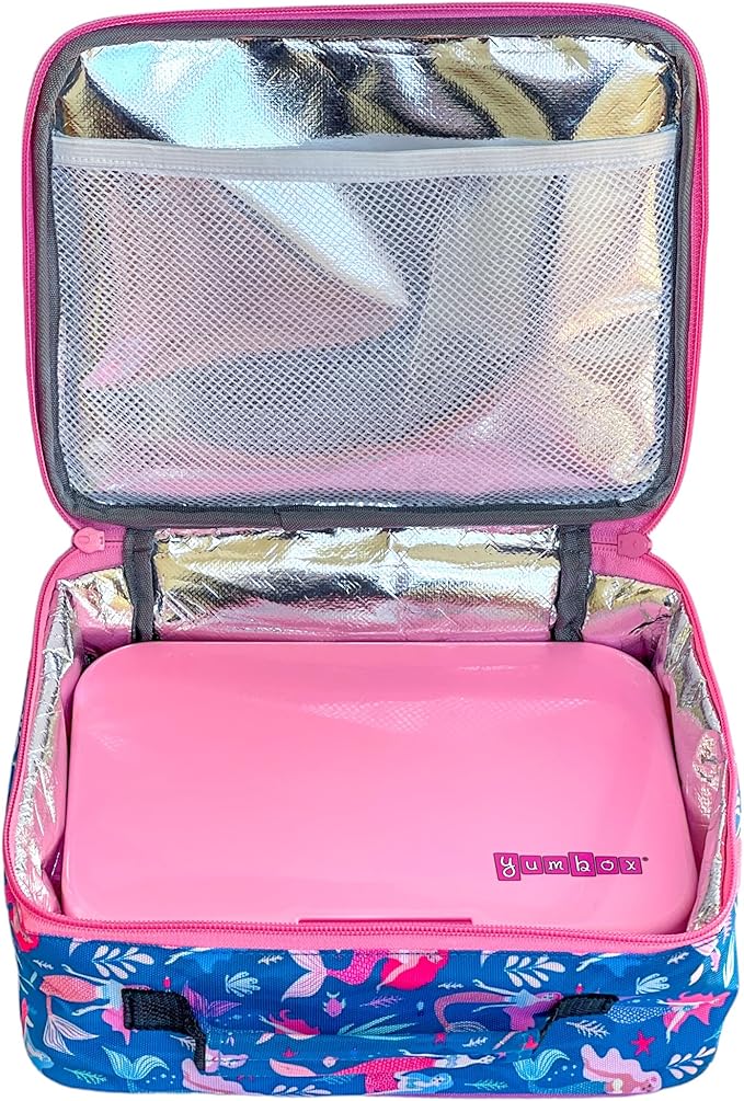 Yumbox Tapas Leakproof Bento Lunch Box, 5 Compartment Removable Tray, Bento Lunch Containers for Adults and Kids, Large Size, Easy Clean, Lunch Box Kids (Capri Pink with Bon Appetite Tray)