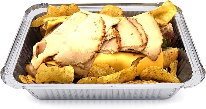 (480 Pack) Premium 2.5-LB Takeout Pans with Lids - 8.6" x 6.1" x 2" l Heavy Duty Disposable Aluminum Foil for Catering Party Meal Prep Freezer Drip Pans BBQ Potluck Holidays