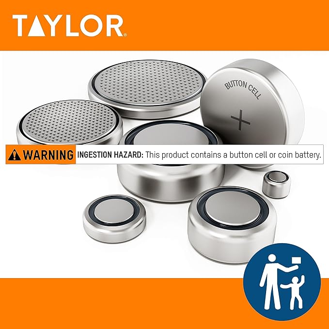 Taylor 11lb Slimline Digital Kitchen Food Scale, 11 Lb, White