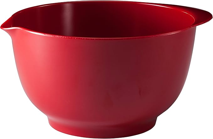 Hutzler Classic 3 Liter Melamine Mixing Bowl, Red