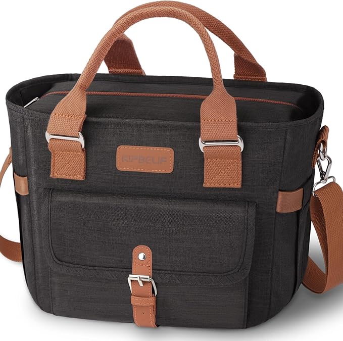 KIPBELIF Cute&Classy Roomy Insulated Lunch Bags for Women - Stylish & Functional Large Tote Adult Lunch Box for Working & Picnic