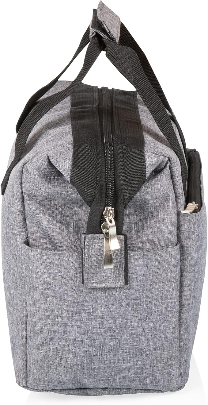 PICNIC TIME Star Wars Mandalorian Mythosaur Skull On The Go Lunch Bag, Soft Cooler Lunch Box, Insulated Lunch Bag, (Heathered Gray) 10 x 6 x 10.5