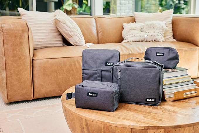 Packit Freezable Lunch Bag, Gray Fog