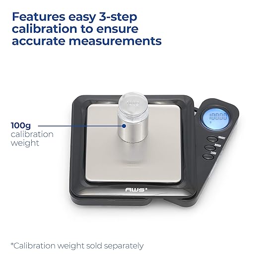 Digital Pocket Weight Scale with Retractable Display, Digital Scale Measures 100g x 0.01g (Black), BL-100-BLK - AMERICAN WEIGH SCALES