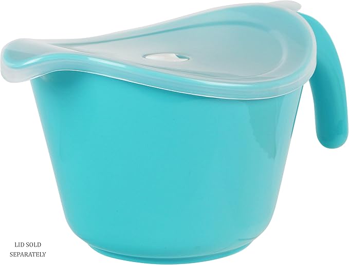 Reston Lloyd Non-Slip Base Erogonomic Space Saving Detachable Handle, 2 QT Heavy Duty BPA-Free Microwave & Dishwasher, Turquoise