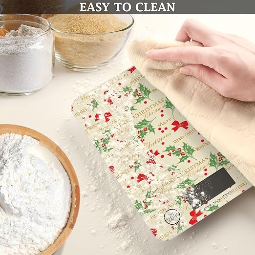 Food Scale Kitchen Scale Food Scales Digital Weight Grams and Ounces Small Electronic Food Scale for Baking Cooking Merry Christmas