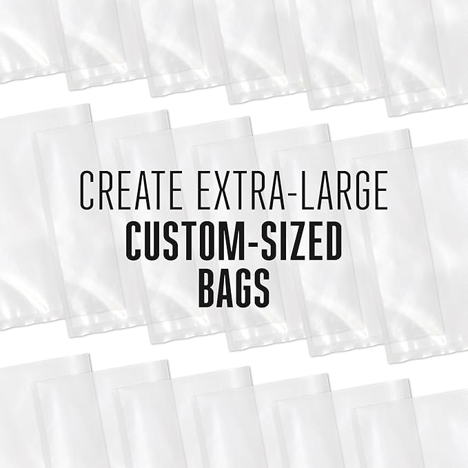 Weston Vacuum Sealer Bags, 2 Ply 3mm Thick, for NutriFresh, FoodSaver & Other Heat-Seal Systems, for Meal Prep and Sous Vide, BPA Free, 15" x 50’ Roll For Creating Custom Sizes, 1 count, Clear