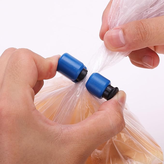 Mr. Pen- Squeeze and Lock Bread Bag Clips, 16 Pack, Squeeze and Lock Bread Clips, Bag Clips for Food Storage, Clips for Food Packages, Snack Clips, Food Clips for Bags, Plastic Bag Clip