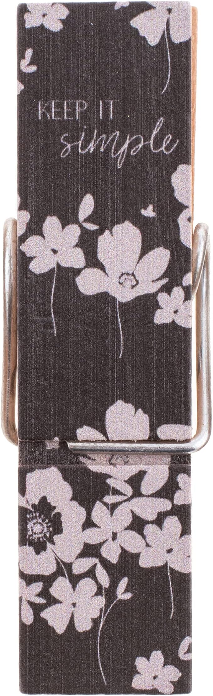 CHIP CLIPS BLACK FLORAL