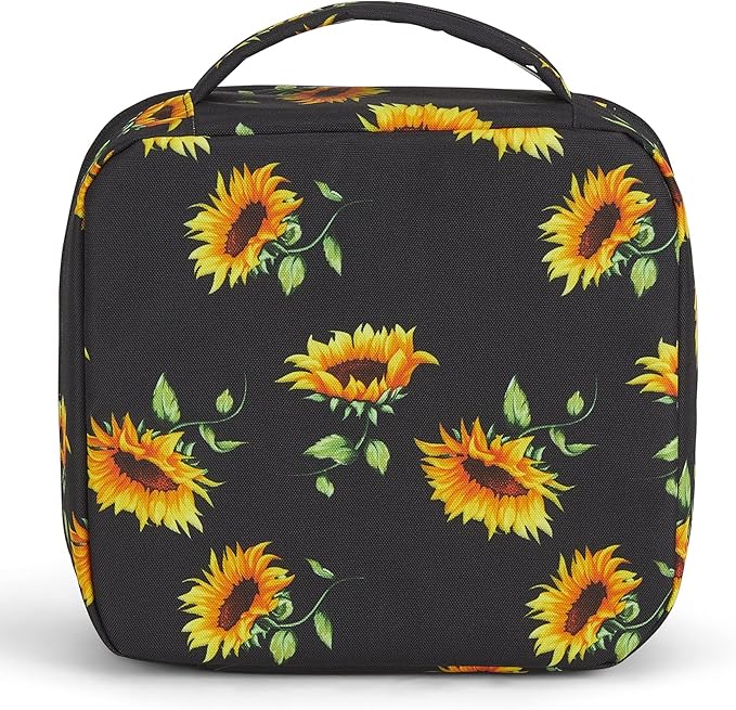 JanSport Lunch Break Insulated Cooler Bag - Leakproof Picnic Tote, Sunflower Black