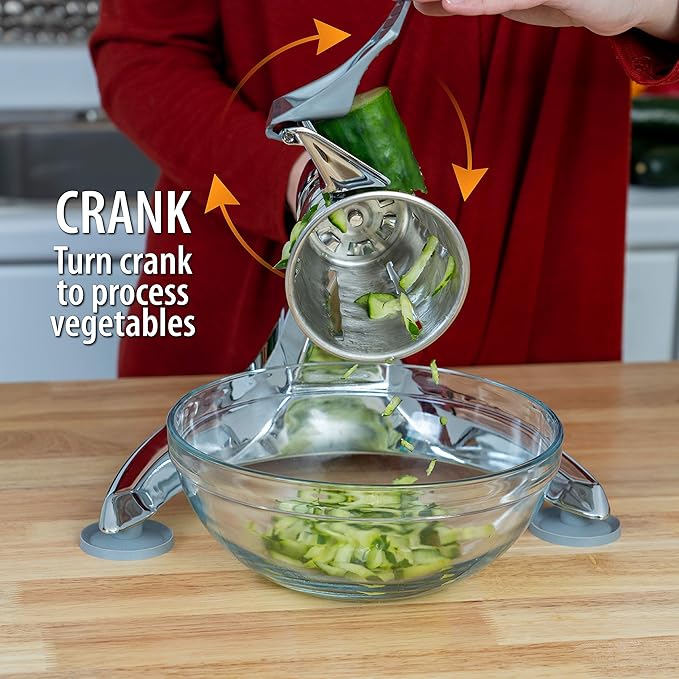 Heavy Duty Vegetable Chopper, Dynamic Food Processor with Stainless-Steel Shredders