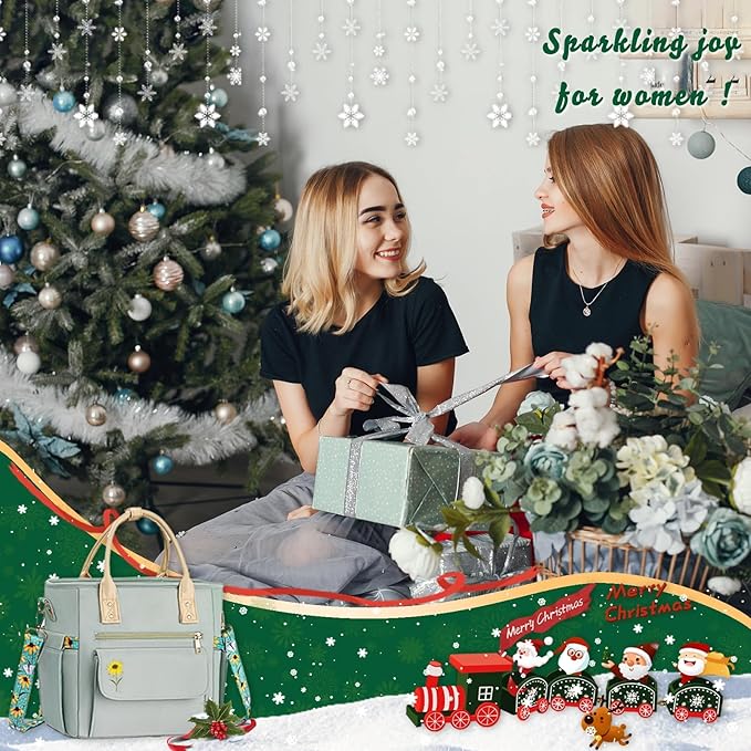 Deluxe Large Insulated Lunch Bag Box Women - Leakproof Waterproof Cooler with Multi Pockets Removable Strap for Work Picnic - Teacher Mothers Day Christmas Birthday Gifts