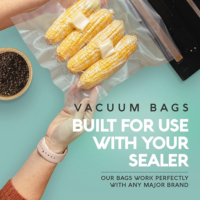 Avid Armor Vacuum Sealer Bags - 4 Pack, 11x25 Rolls | BPA-Free Vacuum Seal Bags for Food Storage, Meal Prep, Sous Vide | Heavy Duty Vacuum Sealer Bags, Fits Foodsaver & Seal a Meal