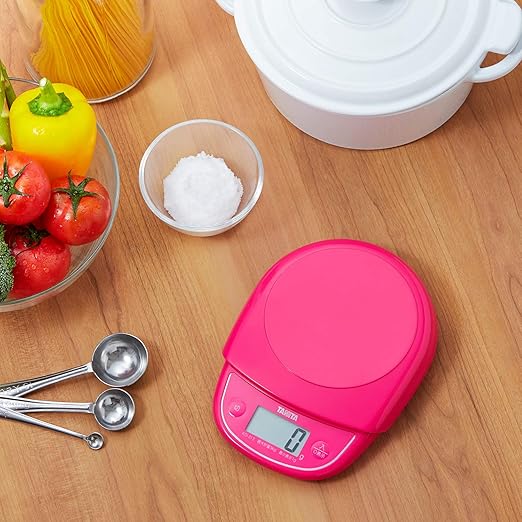 Tanita KD-313 PK Cooking Scale, Kitchen Scale, Cooking, Made in Japan, Digital, 6.6 lbs (3 kg), 0.4 oz (1 g) Unit, Pink