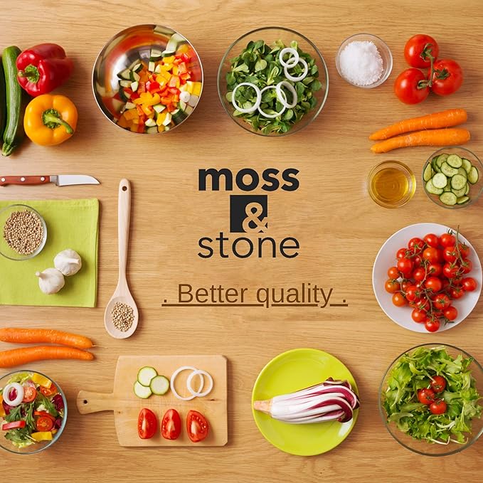 Moss & Stone Glass casserole Dish Made by Borosilicate Glass, 10 X 6.5 Inch Durable Bakeware Dish Oven Safe & Microwave Safe, Clear Glass Rectangular Baking Pan (1 Pcs & Stand)