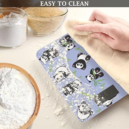 Food Scale Kitchen Scale Food Scales Digital Weight Grams and Ounces Small Electronic Food Scale for Baking Cooking Cute Panda