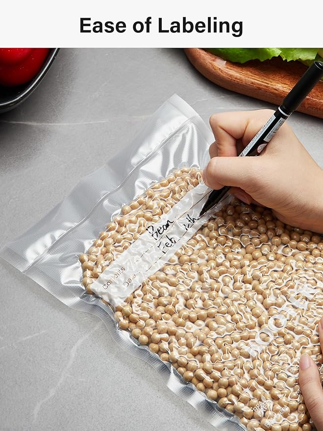 Kootek Vacuum Sealer Bags, 150 Gallon 11" x 16", Quart 8" x 12" and Pint 6" x 10" Vacuum Seal Bags for Food, Commercial Heavy Duty, BPA Free, Precut Food Vac Bag for Storage, Meal Prep or Sous Vide