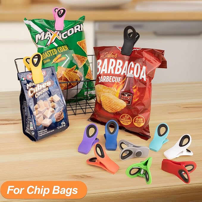 20 Pack Chip Clips, Bag Clips, Chip Clips Bag Clips Food Clips, Bag Clips for Food Storage, Kitchen Clips, Clips for Food Packages