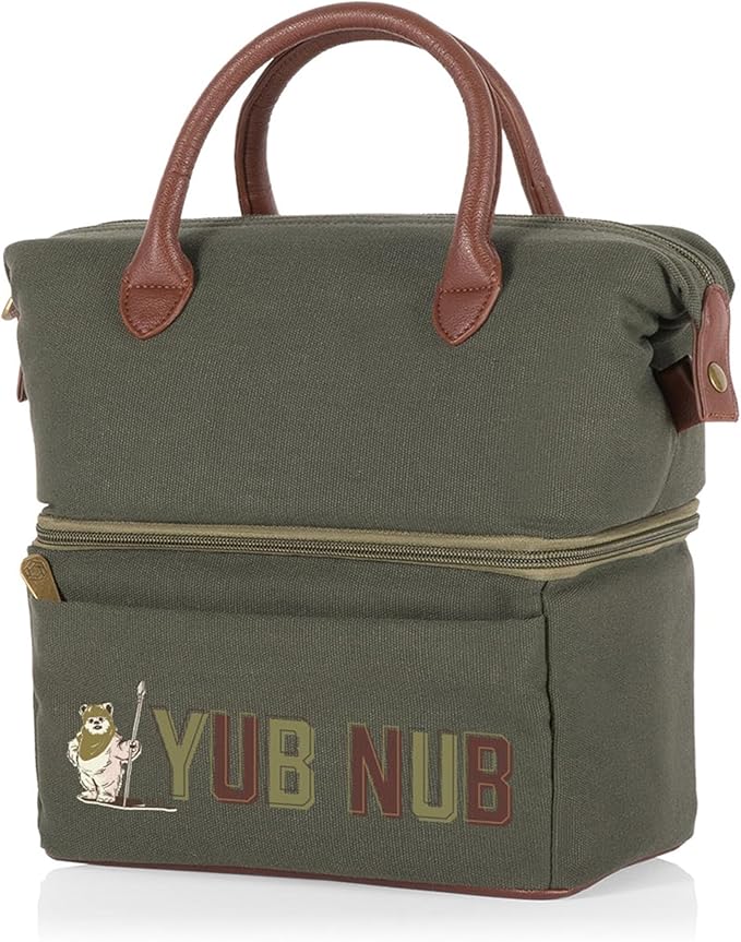 PICNIC TIME Star Wars Ewok Urban Lunch Bag, Soft Cooler Lunch Box, Insulated Lunch Tote, (Green)