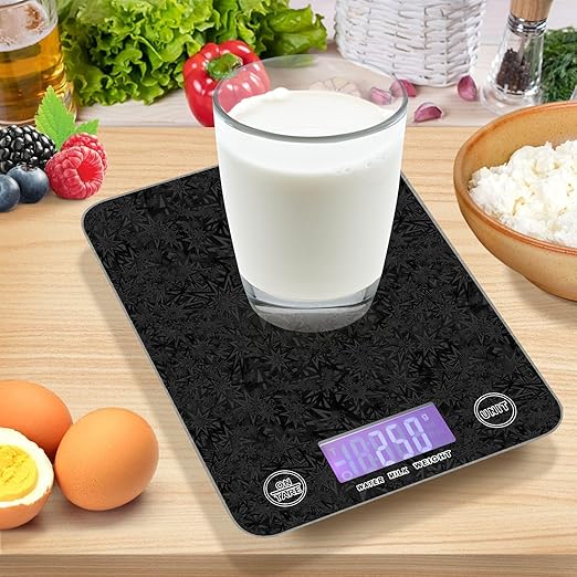 Food Scale Kitchen Scale Food Scales Digital Weight Grams and Ounces Small Electronic Food Scale for Baking Cooking Black