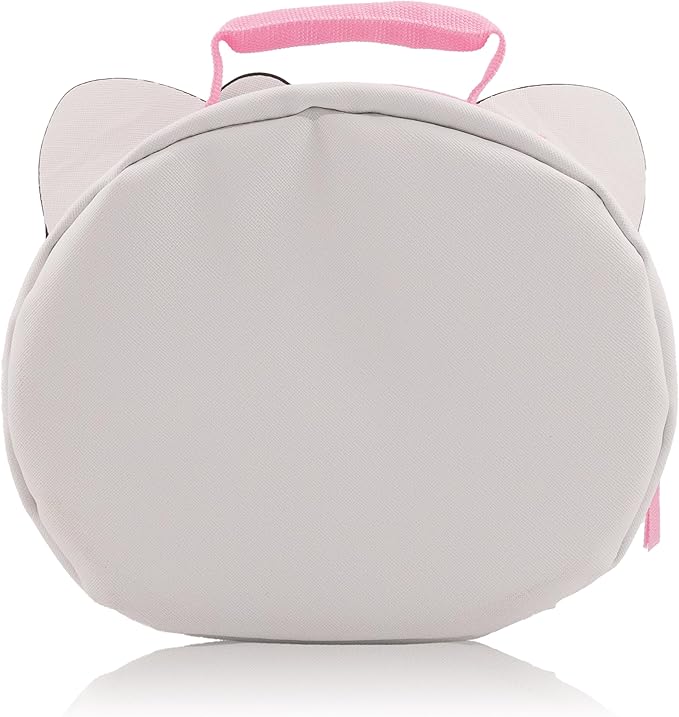 Fast Forward Sanrio Hello Kitty Lunch Box for Kids | PU Leather Insulated Lunch Bag Lunch Box for Girls, Boys, Unisex, Toddlers | Hello Kitty White Reusable Lunchbox
