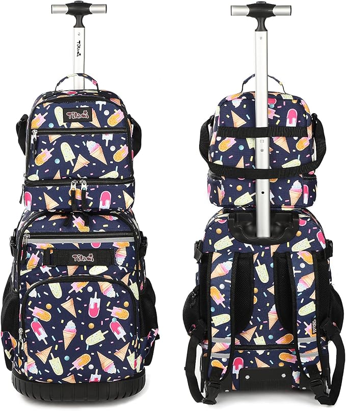 Tilami Lunch Bags Insulated Adjustable Strap Zipper, Water-Resistant Cooler Bags, Bento Bags for Kids Toddlers, Summer