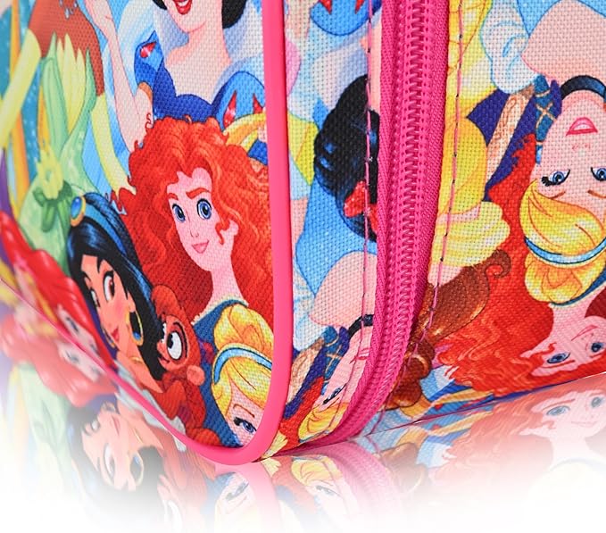 Disney Princess Lunch Box for Kids | Insulated Lunch Bag Lunch Box for Girls, Boys, Unisex, Toddlers| Disney Princess Multicolor Reusable Lunchbox