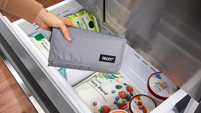 Packit Freezable Lunch Bag, Gray Fog