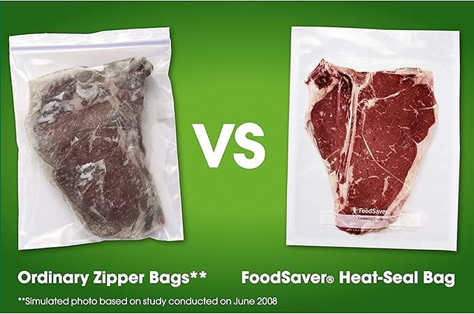 FoodSaver 1-Quart Vacuum Sealer, Bags, 90 Count | BPA-Free, Commercial Grade for Food Storage and Sous Vide