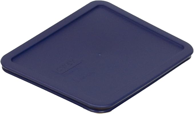 Pyrex 7211-PC 6-Cup Blue Plastic Food Storage Lid, Made in USA - 4 Pack
