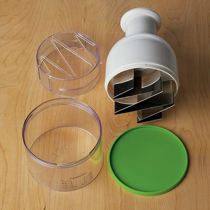 Prepworks by Progressive Food Chopper,White/Green