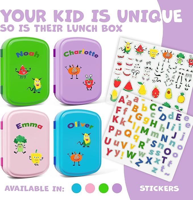 Umami All-in-1 Bento Box for Kids, Ice-pack & Utensils Included, 100% Leakproof Lunch Box Kids, BPA free and safe, Parents' favorite Lunch Box Containers, Microwave Safe