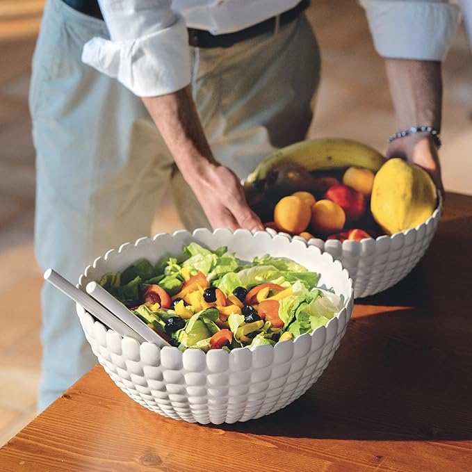 GUZZINI 213825156 TIFFANY Bowl, 9.8 inches (25 cm), Milk White