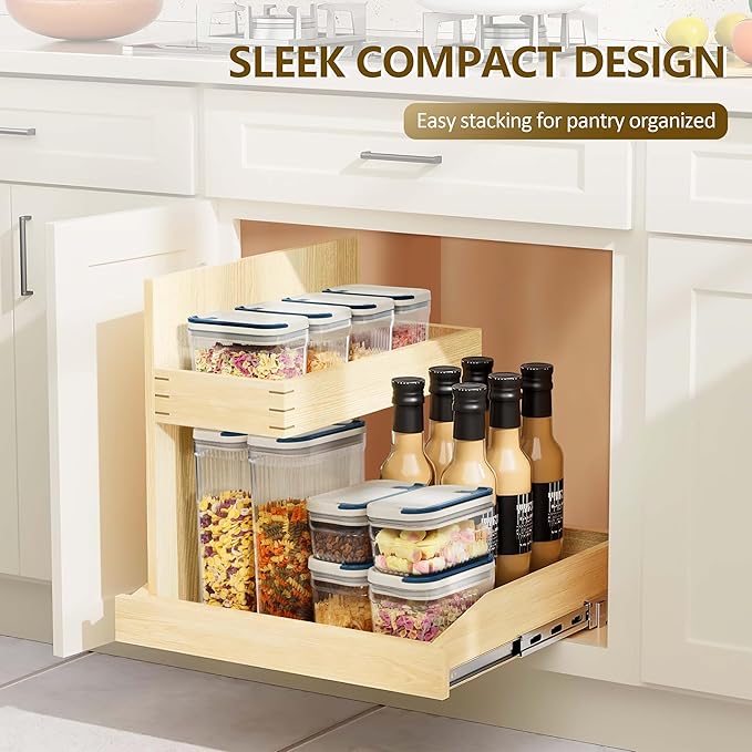 Flip-Lock Airtight Storage Containers Set 4 x 1.6 Qt, Food Container with One-hand Leak Proof Lid, Kithchen Pantry Canisters for Sugar Coffee Snacks Dog Treat, Rectangle, White