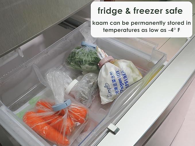 Bag Clip, chip Clip, Food Clip, Bread Clip | Heavy Duty, Adjustable, one Size fits All, Stackable, Magnetic, Fridge & Freezer Safe, Hook-able,Built to Last, Ergonomic (Fluffly Cloud, 1 Pack)