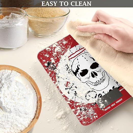 Food Scale Kitchen Scale Food Scales Digital Weight Grams and Ounces Small Electronic Food Scale for Baking Cooking Skull