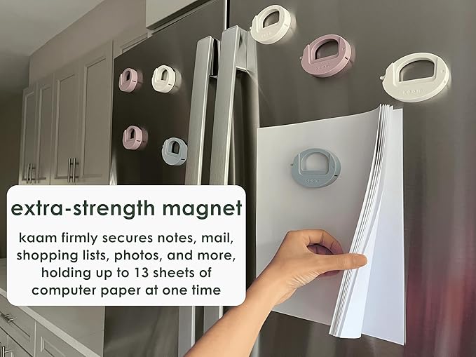Bag Clip, chip Clip, Food Clip, Bread Clip | Heavy Duty, Adjustable, one Size fits All, Stackable, Magnetic, Fridge & Freezer Safe, Hook-able,Built to Last, Ergonomic (Fluffly Cloud, 1 Pack)
