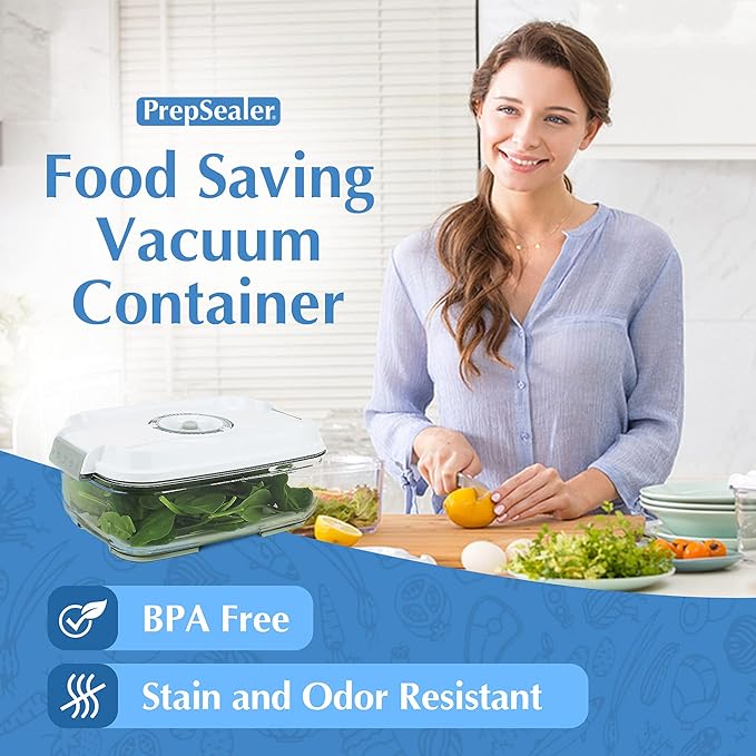 Food Saving Airtight Meal Prep BPA-free Tritan Vacuum Container (1.4L) - Pump not Included